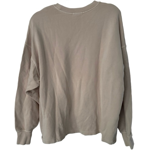 Mont-Blanc France Embroidered Oversized Sweatshirt – Sand Neutral – Size Medium - Picture 7 of 7